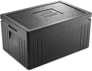 Thermohauser Eco Line Boîte Isotherme en polypropylène, Normes GN 1/1, avec Couvercle, 45 l, Noir