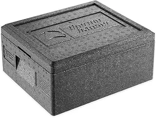 Thermohauser - Boîte isotherme en polypropylène GN 1/2 - Avec couvercle - Noir - 39 x 33 x 18 cm 10 l.