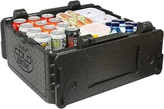 Boite isotherme pliante Cold Box - Venteo - Préserve la chaleur et le froid - Peut contenir jusqu'à 25kg - Facile à ranger - Noir - Glacière dure