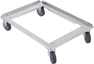 thermohauser Châssis universel en aluminium pour thermobox EPP - 69 x 49 x 16 cm - Capacité de charge de 250 kg - Transport de caisses isothermes