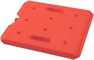 HENDI Plaque eutectique chaude professionnelle, GN 1/2, pour caisses isothermes, élément chauffant, accumulateur de chaleur, bloc thermique, plaque de chaleur, 320x265x(H)30mm, HDPE, rouge