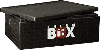 THERM BOX Grande boîte en polystyrène de 40 litres avec compartiment réfrigéré Boîte isolée Thermobox Warmhaltebox Kühlbox Thermobehälter GN Intérieur : 53,9x34x21,9cm Réutilisable