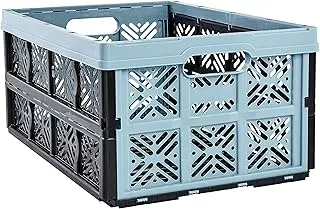 keeeper Boîte Pliante Robuste Ida, Plastique Résistante (PP), 48 x 35 x 23 cm, 32 L, Nordic Blue
