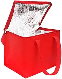 Grand sac isotherme pliable sac isotherme pour gâteau alimentaire Portable boîte thermique en papier d'aluminium sac de glace étanche sac de livraison de boîte à lunch