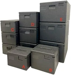 ZStyle Boîte thermique en EPP, Conteneur Isotherme, Boîte Isolante Professionnelle Pour Aliments Chauds et Froids, Restauration, EPP Box, Transport, Eco Line (E - 69x49x37 cm - Capacité 80 lt)