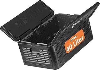 Mahlzeit Boîte Thermique Pliable 60 x 40 x 25,5 cm | Boîte pour Maintien au Chaud, Noire |Boîte Thermique pour Nourriture, Boite polystyrène, Thermos Alimentaire, conteneur Isotherme, Pliable