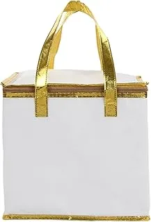 MagiDeal Sac de Transport de gâteaux, Sac de Voyage, Sac de Livraison de Nourriture Multifonctionnel, Sac Thermique pour Le Transport de Nourriture en Plein, 12 Pouces Blanc