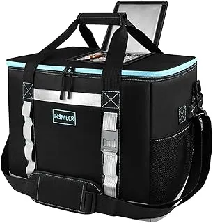 INSMEER Grand sac isotherme de 48 l - Pliable - Avec ouverture supérieure - XXL (45 x 35 x 30 cm) - Sac isotherme étanche - Idéal pour les excursions, les pique-niques, le camping, la randonnée, la