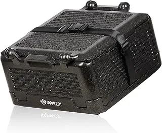 Mahlzeit Boîte isotherme pliable 42,5 x 42,5 x 24,5 cm | 26 l | Boîte isotherme noire | Boîte isotherme en polystyrène | Boîte isotherme pliable en polystyrène