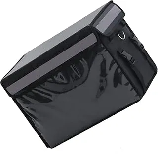 PLAFOPE Boîte Repas Isotherme 32l Noire Étanche En Tissu Oxford Épaissi, Caisse De Livraison Alimentaire Solide Pour Restauration, Pique-niques Et Plats à Emporter