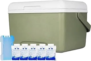 Caisse isotherme pour glaçons - Refroidisseurs de glace avec isolation à 3 couches | Seau isolant pour glacière | Glacière multifonction avec poignée | Glacière portable, boîte à glaçons