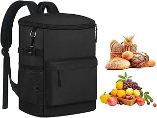 Ruck Pack Refroidisseur de sac à dos isotherme – 30 canettes isothermes pour sac à dos de voyage – Sac isotherme étanche – Caisse à glace légère pour la randonnée, le camping, le déjeuner, le