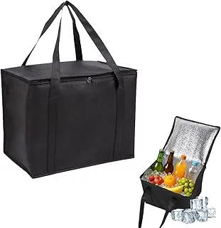 Zephyra Sac Isotherme 35L Pliable, Grand Sac de Pique-Nique Réutilisable et Étanche, Glacière Souple pour Camping, Voyage, Plage, Voiture, BBQ