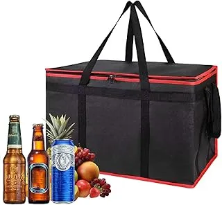 Sac isotherme XXXL en tissu Oxford, résistant aux éclaboussures, pliable et stable avec poignée de transport – Idéal pour le camping, les pique-niques, le stockage des aliments