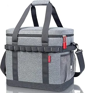 Sac Isotherme 40L, 12 Heures Refroidissement, Grand Glaciere Souple Isotherme Portable pour Repas Homme & Femme avec Plusieurs Poignées, pour Pique-Nique, Camping, Voiture, Plage