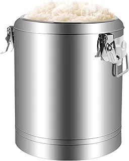 Récipient isotherme 20 L/40 l pour aliments - Seau isotherme avec couvercle - En acier inoxydable - Pour café, thé ou vin chaud - Garde les aliments au chaud pendant 12 h et au froid pendant
