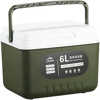 Caisse isotherme pour boissons – Boîte isotherme de 5,4 l – Boîte de rangement au froid robuste | Boîte à glace portable et robuste pour usage personnel pour le camping, les fêtes, les pique-niques