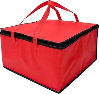 Grand Sac Isotherme 40 x 40 x 24 cm pour Gâteaux, Pizza, Boîte à Bière, Livraison de Nourriture, Sac Isotherme pour Aliments Froids et Chauds, Grande Capacité, Pliable