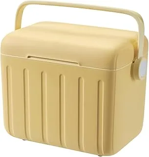 Glacière de Voyage - Caisse Isotherme Renforcée Extérieur avec 6 Plaques Glacées | 6 Litres Glacière de Pique-nique Portable pour Boissons Usage Quotidien Randonnée Voyage Pêche Sports Camping