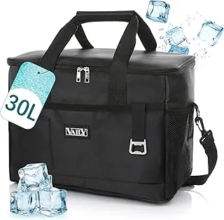 Vaily Sac isotherme pliable 30 l pour voiture, plage et voyage - Grande glacière pour déjeuner, pique-nique et camping