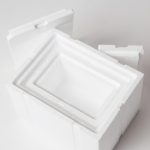 Caisses isothermes Freshbox en PSE recyclable - 8 et 3 litres en blanc