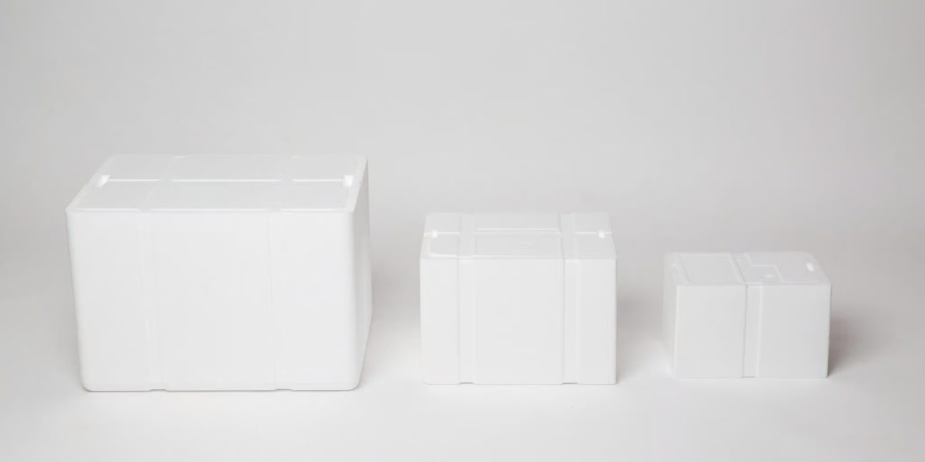 Emballages isothermes en polystyrène expansé blanc personnalisables - Gamme Freshbox PSE