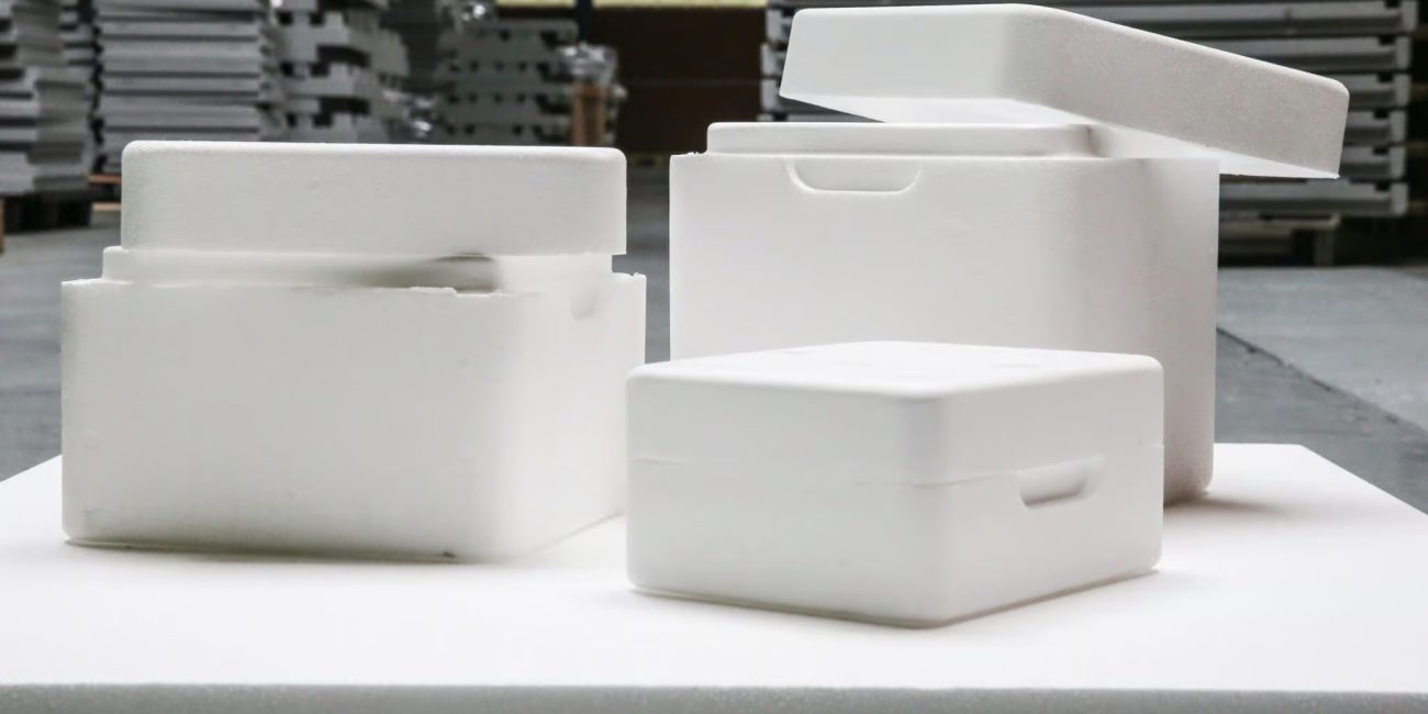 Emballage isotherme en polystyrène expansé blanc de la gamme Frobox PSE